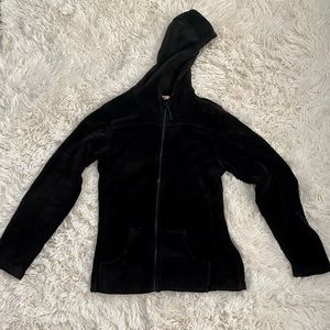 Black Fleece Zip up Jacket